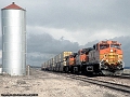 BNSF 4746 at Chambers Water Tower, AZ in March 2005